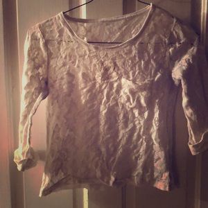 White lace top
